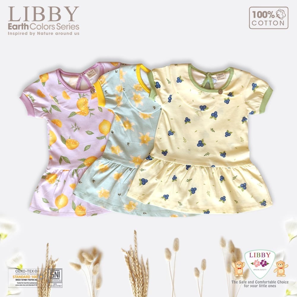 LIBBY Lily Dress Anak Perempuan 6 Bulan - 8 Tahun (1 Pcs)