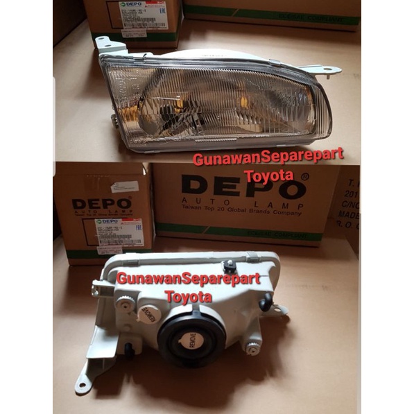 HEAD LAMP TOYOTA COROLLA ALLNEW AE111 THN1996 KANAN KIRI DEPO