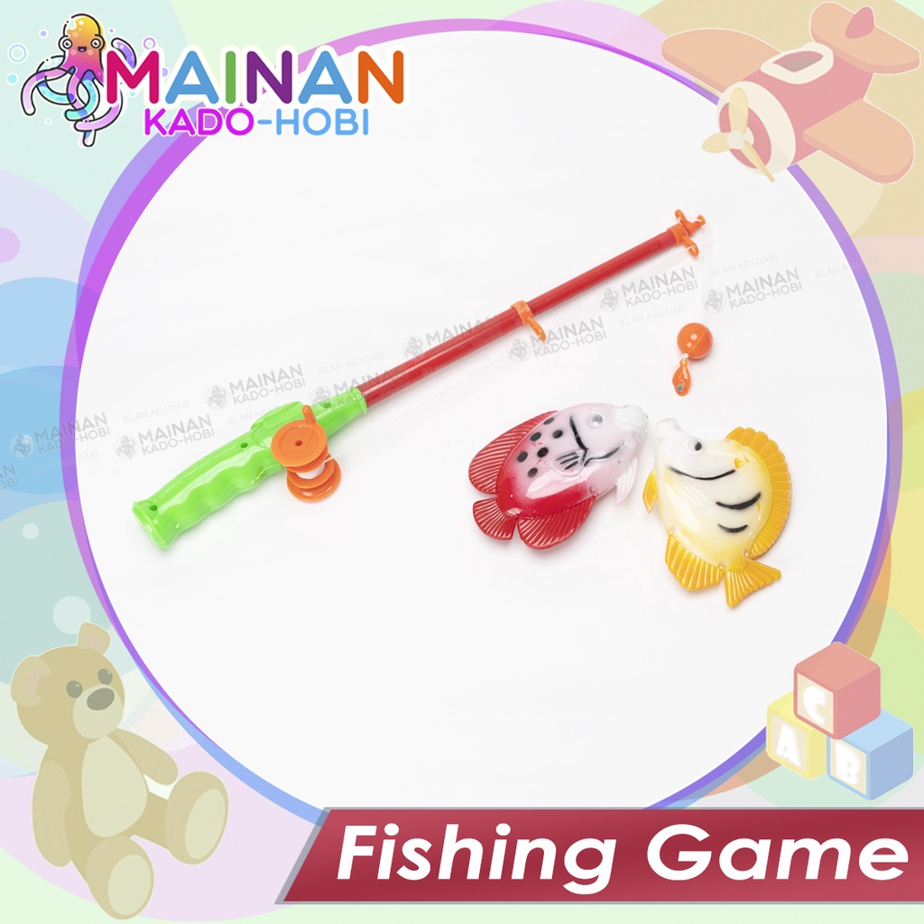 SET MAINAN MANDI ANAK PANCINGAN IKAN FISHING GAME TOYS