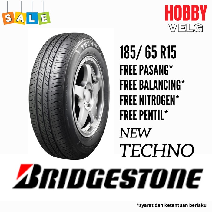 BAN MOBIL BRIDGESTONE BS NEW TECHNO 185 / 65 R15