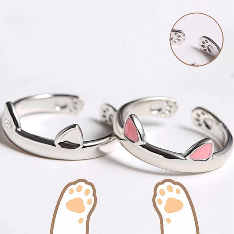 Trendy Cincin Hewan Vintage Pesona Anime Of Movies Adjustable Cincin Telinga Kucing Untuk Wanita Natal Halloween Pesta Hadiah Drop Ongkir