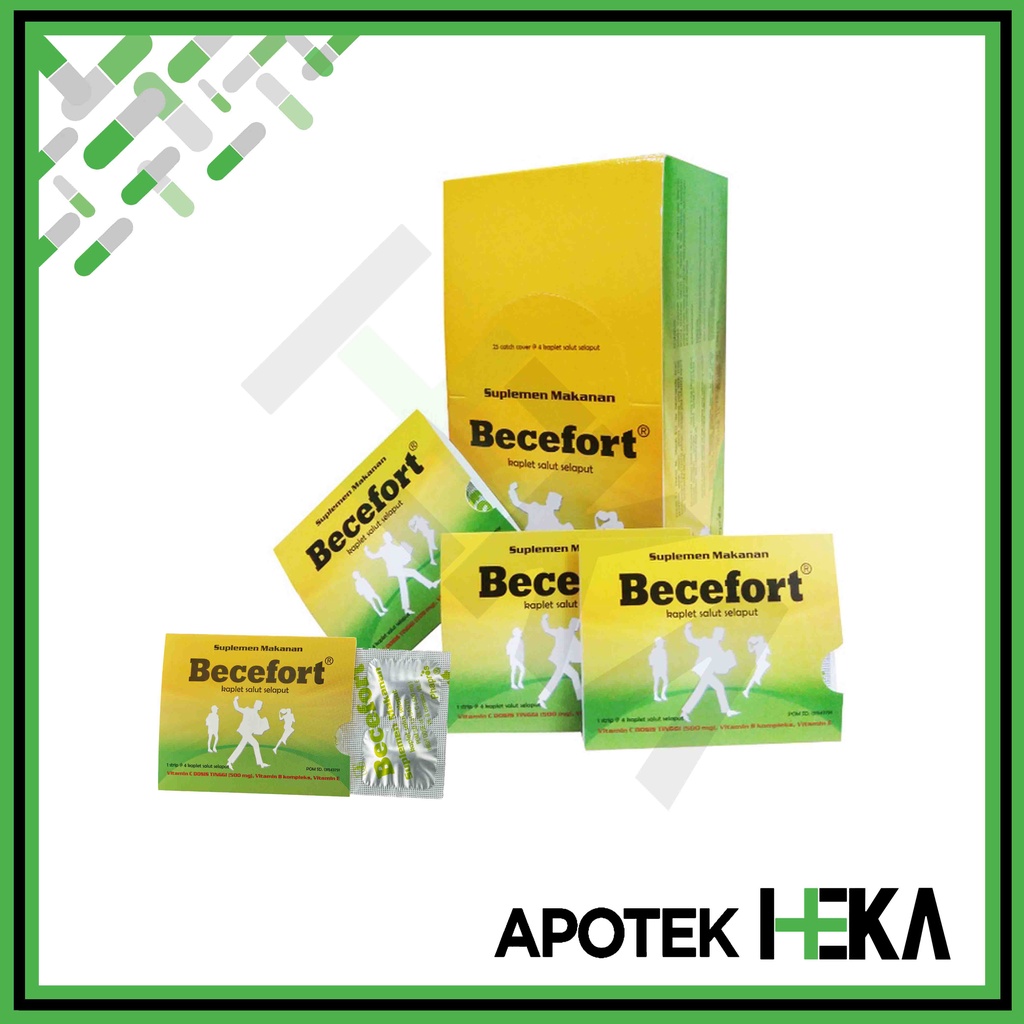 Becefort Box isi 25x4 Tablet - Multivitamin Daya Tahan Tubuh (SEMARANG)