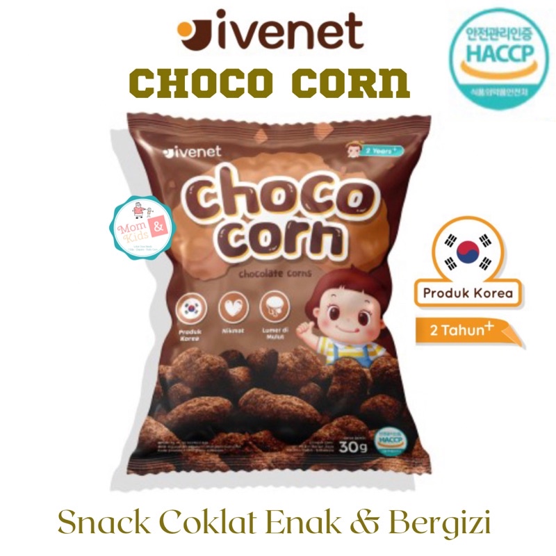 Ivenet Choco Corn 30gr | Snack Cemilan Sehat Bayi &amp; Anak