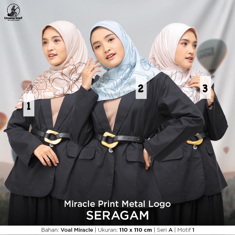 (SERI A) SEGIEMPAT MOTIF MIRACLE PRINT METAL LOGO SERAGAM