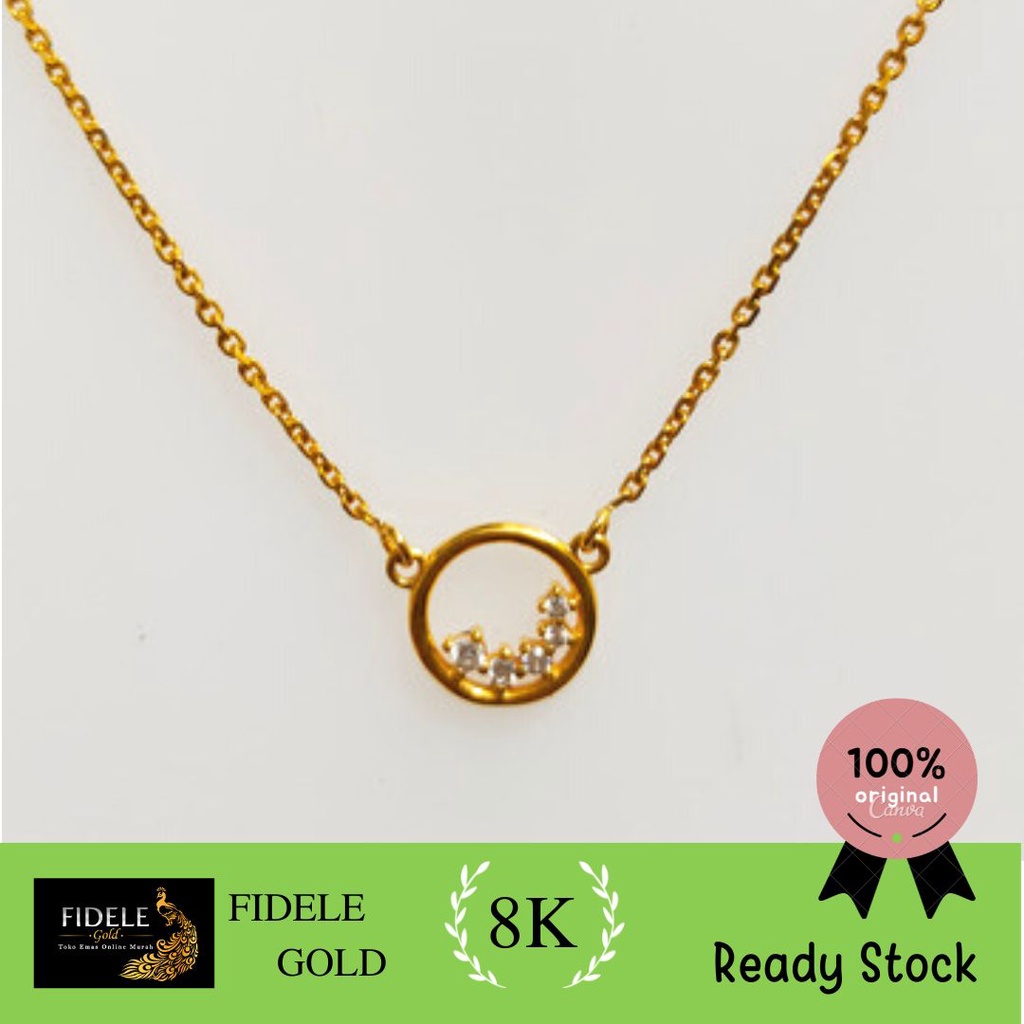 Kalung Mata Variasi Emas Asli 375