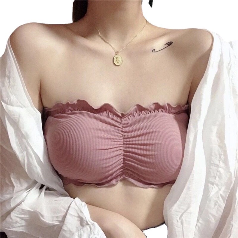 Bra Kemben Fashion Wanita Tanpa Kawat (B35) Tanpa Tali Model lilit Bra Sport push up Import 100% bahan lembut dan Elastis