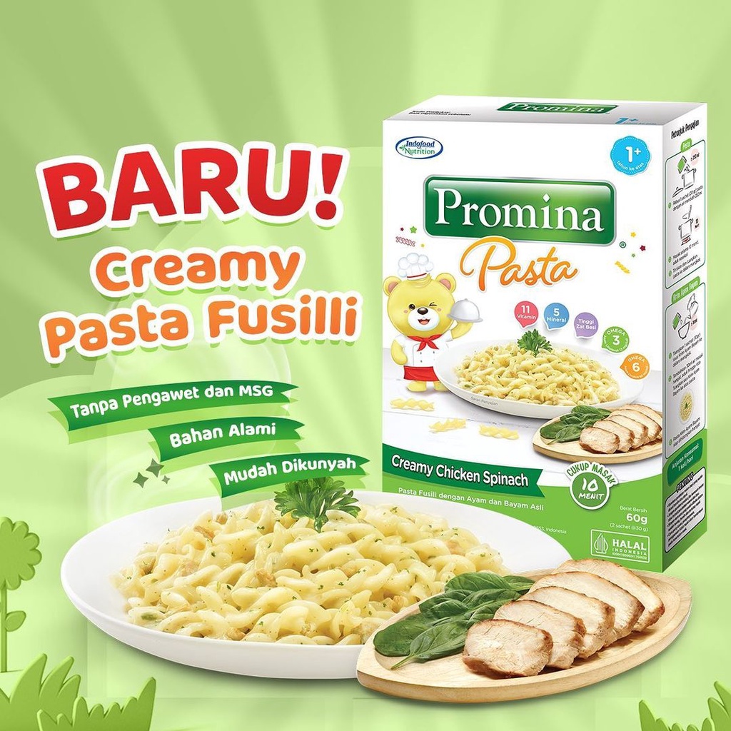 Promina Pasta Mac n Cheese mpasi / pasta keju bayi / ladang lima / pasta keju / promina puff Creamy Chicken Ayam