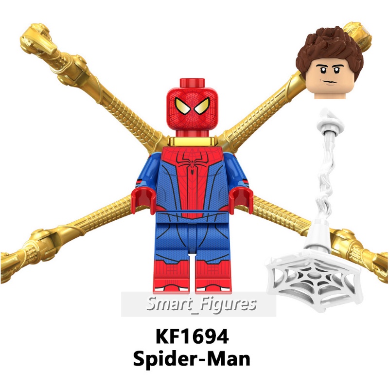 Spiderman Minifigures Cakar Baru The Amazing Spider-Man Green Goblin Harry Osborn Marvel Mainan Hadiah Mini Figure KF6159