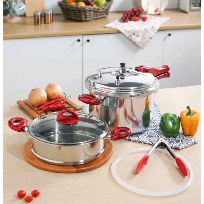 Panci Presto 5 set HOMECOOK  Presto 5 set Peralatan Masak Daging