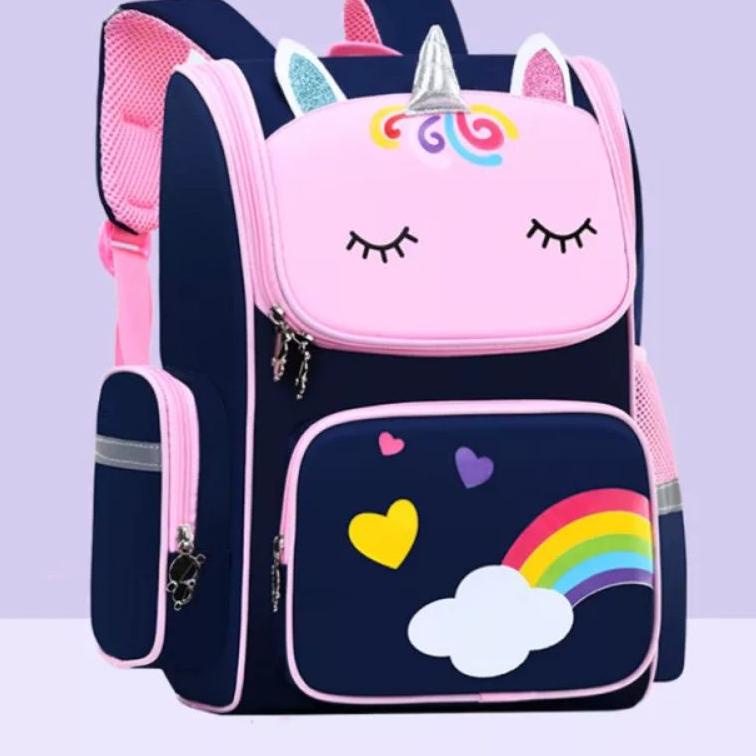 [PSR.10De22ᴸ] Tas Sekolah Dasar untuk Anak Perempuan 6-12 Tahun Tas Tangan Anak-anak Lucu 3D Kartun 