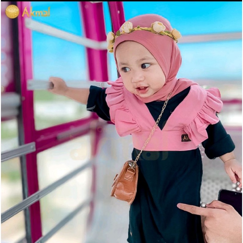 Gamis One set anak inner+outer/Gamis anak kekiniann