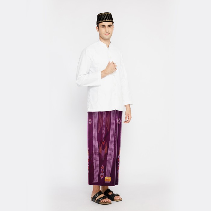 Sarung ATLAS Idaman 555 Harmoni Motif BHS SIF Ungu