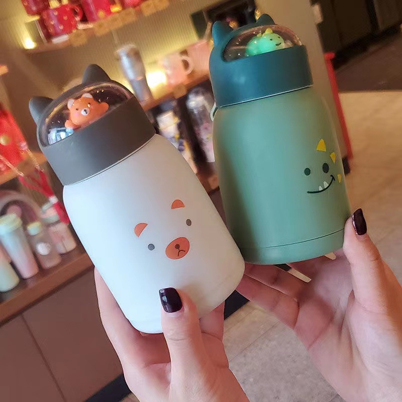 BOTOL MINUM ANAK / BABY KAPASITAS 700ML KARAKRTER LUCU BPA FREE-GMY KACA PUTIH
