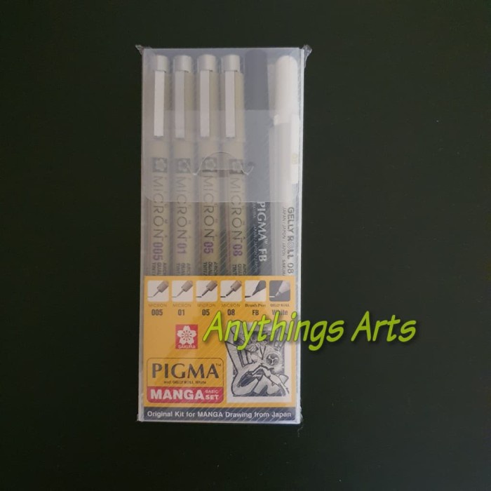 

Sakura Pigma Manga Basic Set ( Micron BR Gelly Roll White )
