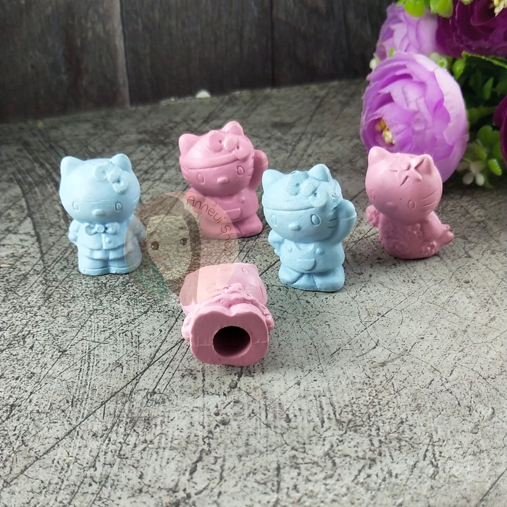 Tutup Pensil Karet Pencil Cap Penutup Pensil Kartun Dragon Ball Hello Kitty Mainan Jadul Nostalgia Generasi 90an Edukasi Kreatif Anak