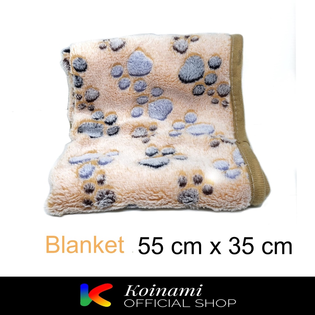 Pet Blanket Paw 55 X 35 / Selimut Kucing Anjing