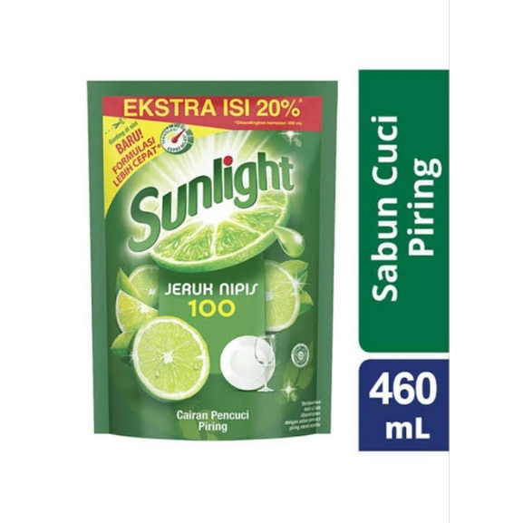 Sunlight sabun cuci piring 420 ml / Sabun cuci piring sunlight jeruk nipis 420 ml