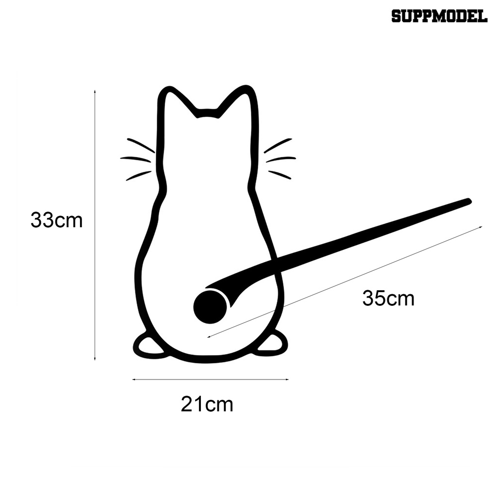 [Dekorasi] Stiker Stiker Decal Body Mobil Bentuk Kartun Kucing Lucu Untuk Mobil