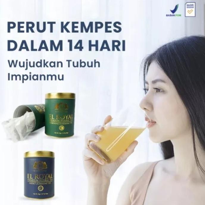 

✪Terlaris☊ El royal Premium Tea /Teh Pelangsing siang & malam (1 paket) - El Royal 44