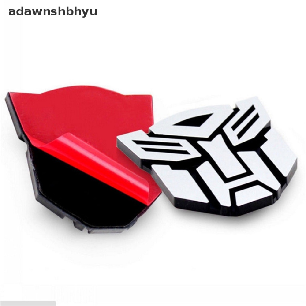 Adawnshbhyu 3D Logo Pelindung Autobot Transformers Emblem Badge Graphics Decal Stiker Mobil ID