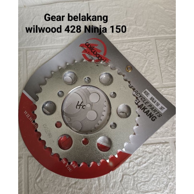GEAR BELAKANG WILWOOD 428 NINJA 150 R RR 33 34 35 36 37 38