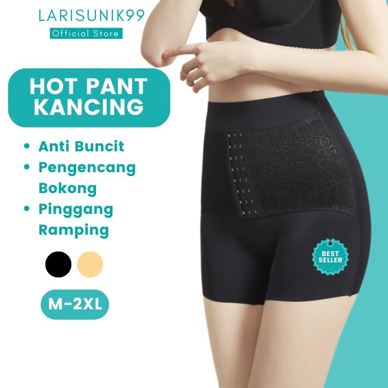 Celana Dalam Wanita Seamless Pendek Korset Pelangsing Perut Buncit Bawahan Pakaian Dalam Pengangkat Bokong Hotpants Body Shaper Elastis Melar Anti Begah Korset Slimming Peramping Perut Celana Pelangsing Kancing Import Premium Original