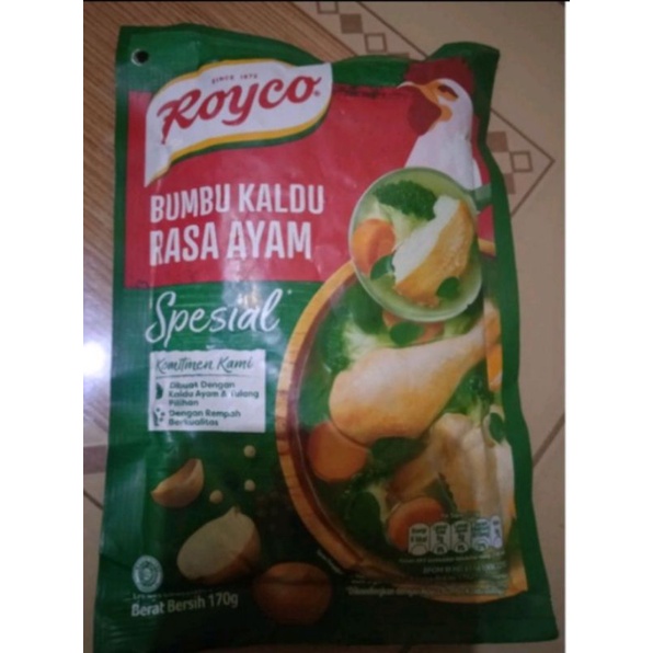 

ROYCO BUMBU KALDU PENYADAP RASA AYAM SPESIAL 170gr