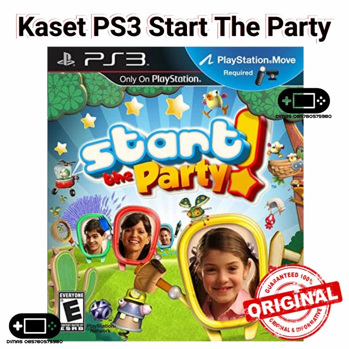 Vks0X-04 Kaset Ps3 Start The Party Original Ori Playstation 3 Segel Bd Game