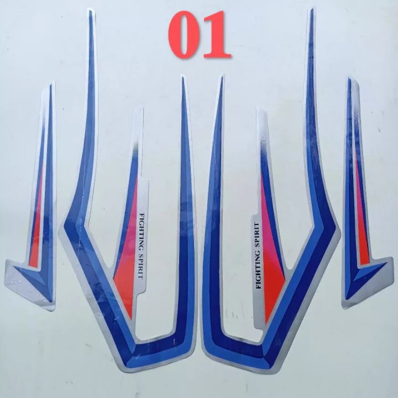 STRIPING YAMAHA RX KING THN-2001 ORI.STICKER RX KING 2001 FULL SET ORIGINAL
