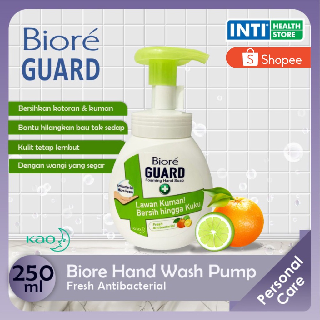 Biore | Foaming Hand Wash |Sabun Cuci Tangan | 250ml Bottle + Pump