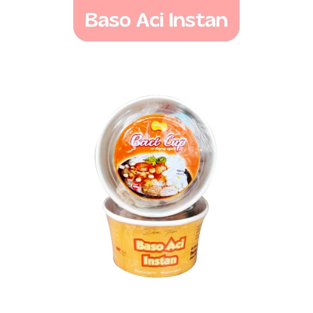 

Devan Food - Baci Cup isi Jando baso aci instan