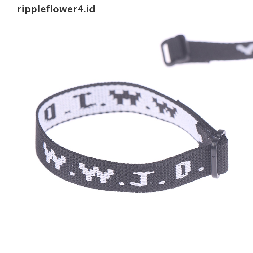 {rippleflower4.id} 4pcs Gelang WWJD Gelang Religi Gelang Apa Yang Akan Yesus Lakukan Gelang Alkitab~