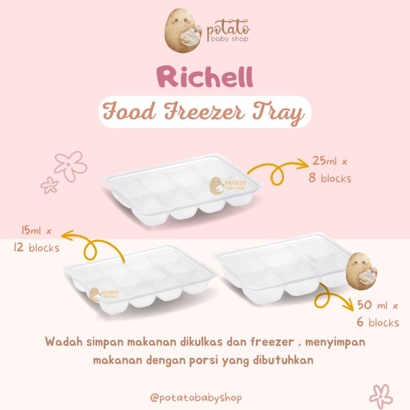 Richell Baby Food Freezer Tray - Tempat Mpasi