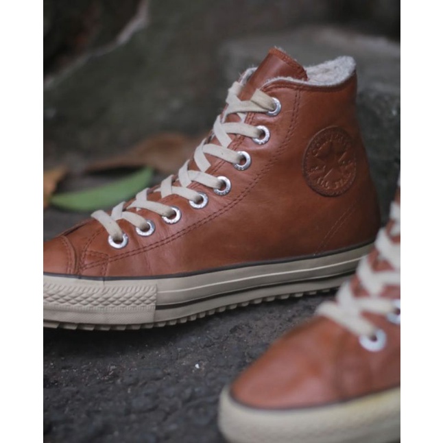 CONVERSE HI BOOT PINECONE LEATHER BROWN
