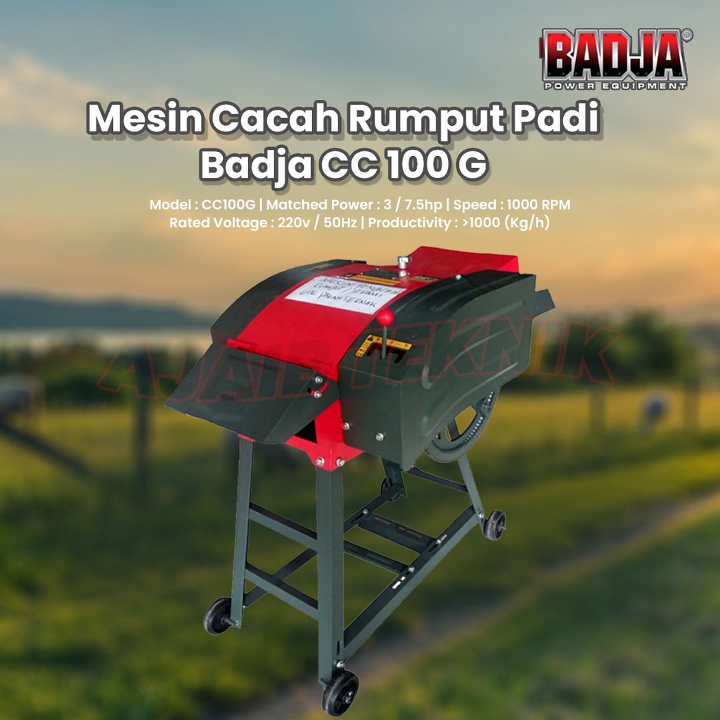 Jual Badja Mesin Cacah Rumput CC100G - Chaff Cutter Mesin Pencacah ...