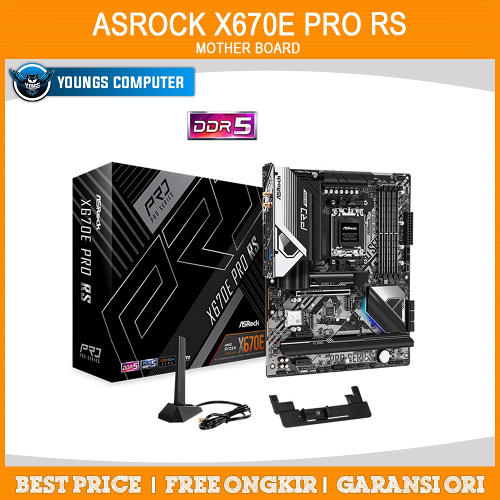 ASRock X670E Pro RS | Motherboard AMD X670 DDR5 AM5 Ryzen 7000