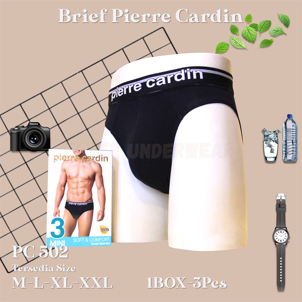 Pierre Cardin Celana Dalam Pria PC 502 1 Box isi 3Pcs