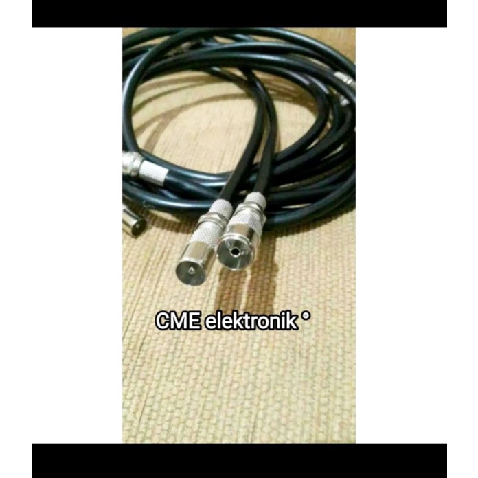 Jual Meter Kabel Jack Jek Antena Rf Dvb Male To Female Cowo Cewe Loop Out Antena Tv