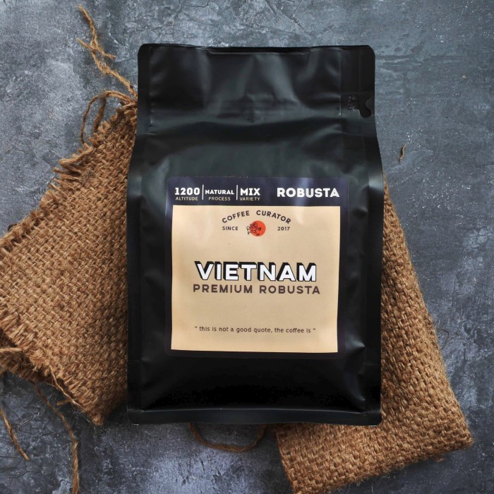 

Kopi Vietnam Robusta Premium 250gr biji / bubuk - GILING HALUS
