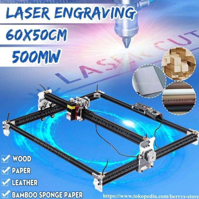 MESIN CNC LASER CUTTING GRAFIR ENGRAVING KAYU 500MW selalu promo