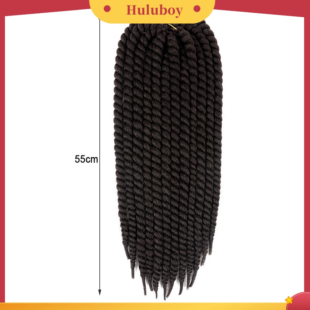 Wig Rambut Ekstensi Model Kepang Bahan Sintetis Ukuran 22 Inci Gaya Afrika