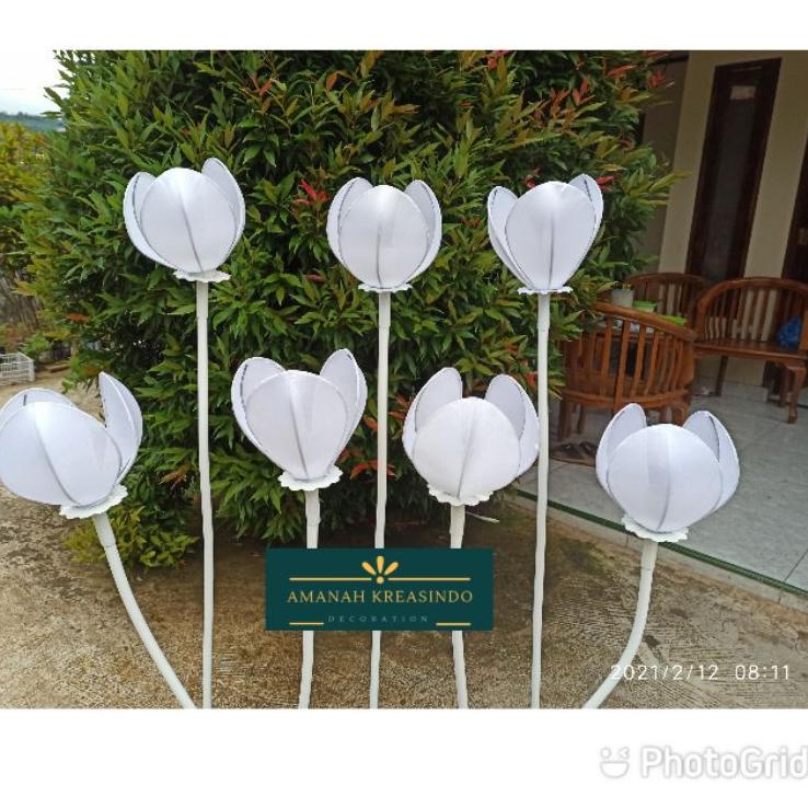 Kap Lampu Kelopak Kuncup Bunga Tulip Untuk Dekorasi • SI.21De22ᴿ