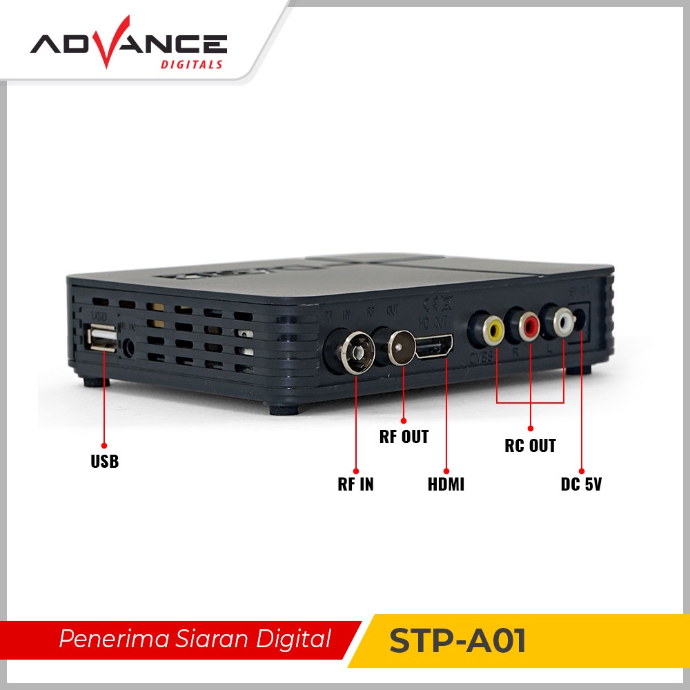 Advance NEW HD set top box STB02 Penerima Siaran TV Digital Garansi 1 Tahun