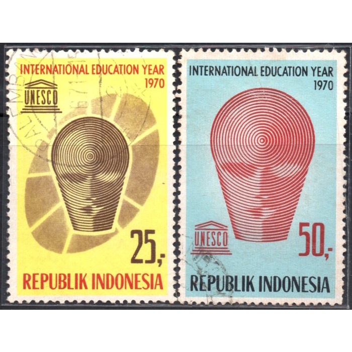 

✨NEW✨ - Prangko/Perangko INDONESIA 1970 I-135 TAHUN PENDIDIKAN INT'L - USED