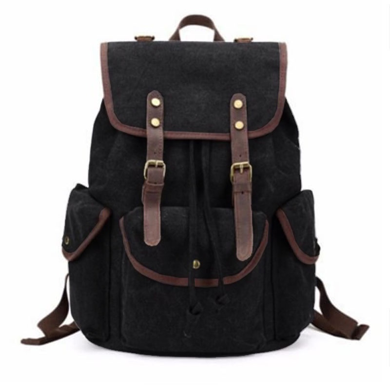 Kbag Klub New Arrival - Tas Ransel Canvas IAC Backpack Up to 10 inch - Tas Sekolah Tas Wanita Daypack