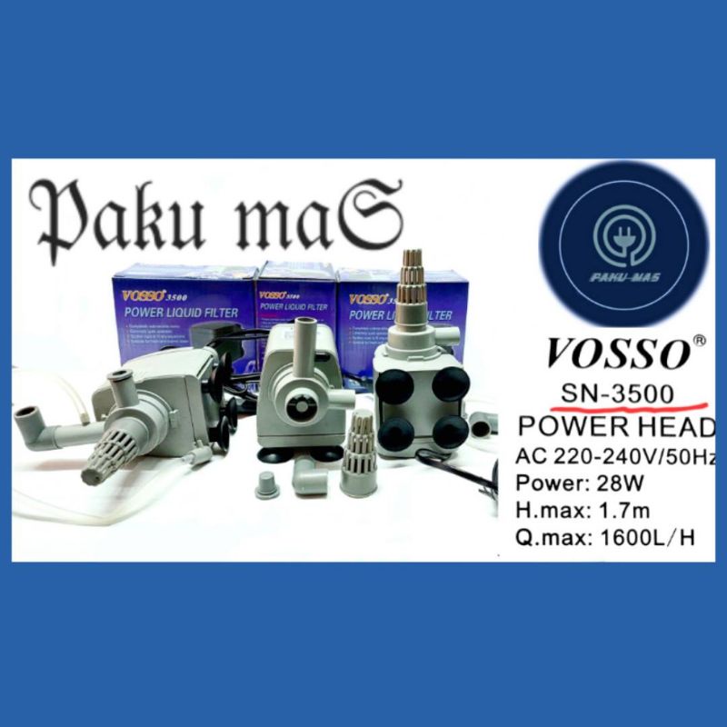 Pompa Aquarium Vosso SN 3500 Pompa Hidroponik