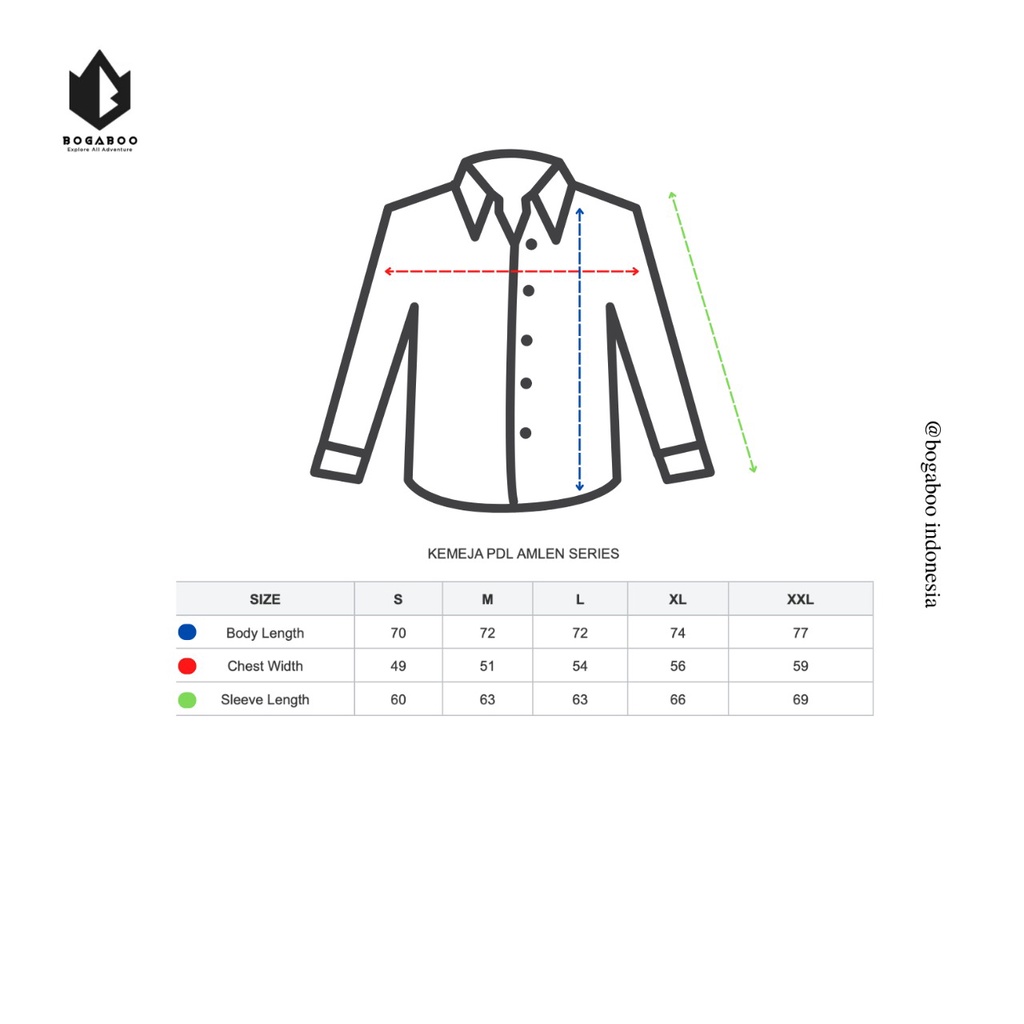 Bisa [COD] Kemeja Tactical Lengan Panjang Pria  - Kemeja Taktikal - Kemeja PDL - Baju PDL TNF - kemeja gunung - kemeja outdoor