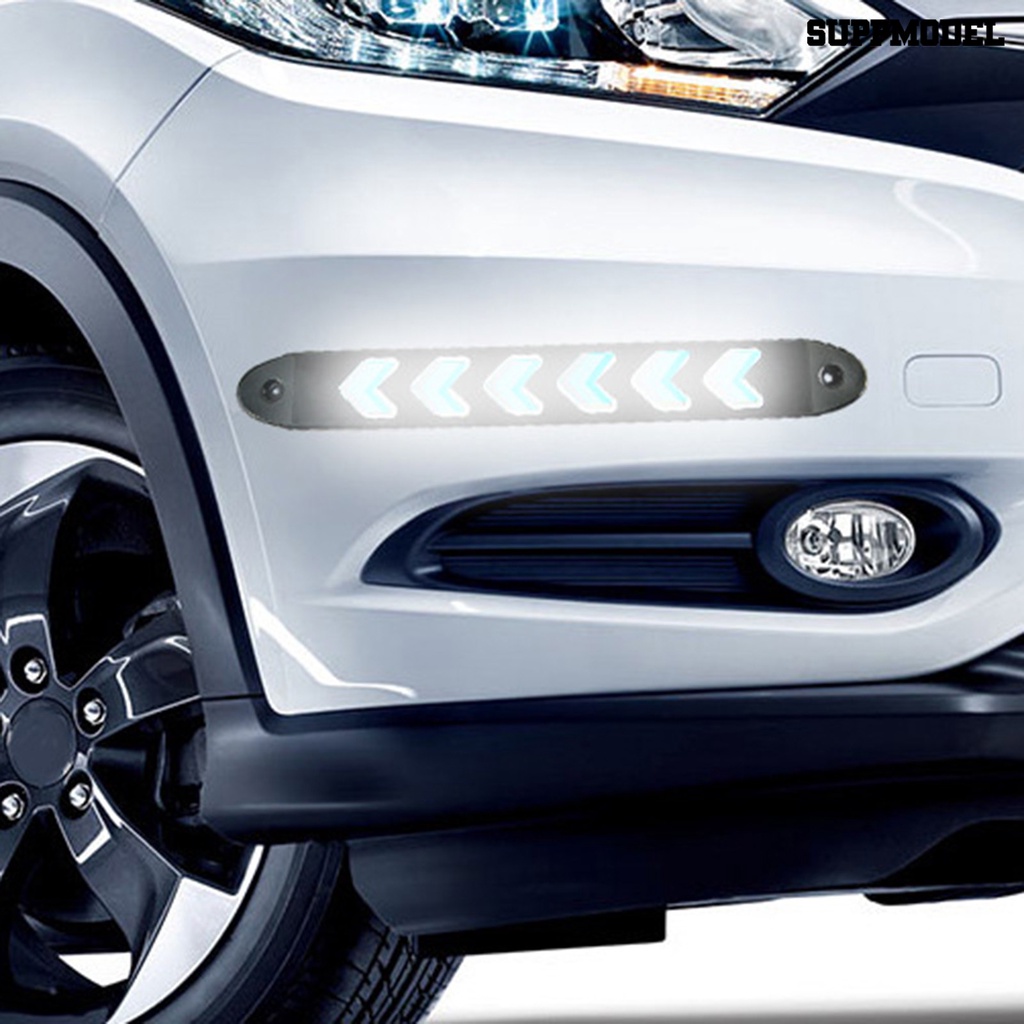 [Auto] 2pcs Lampu Lari Siang Hari Flexible COB Silikon 12V LED DRL Kabut Mengemudi Dome Interior Lampu Untuk Mobil