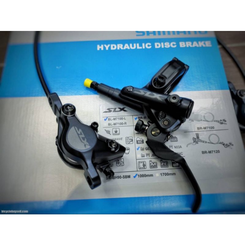 shimano disc brake hydraulic slx m7100 dua 2 piston rem hidrolik 7100