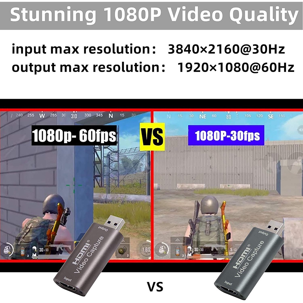 【LIPI】Mini Video Card Capture Grabber Multimedia HD Video Cards Support 4K Input USB 2.0/3.0